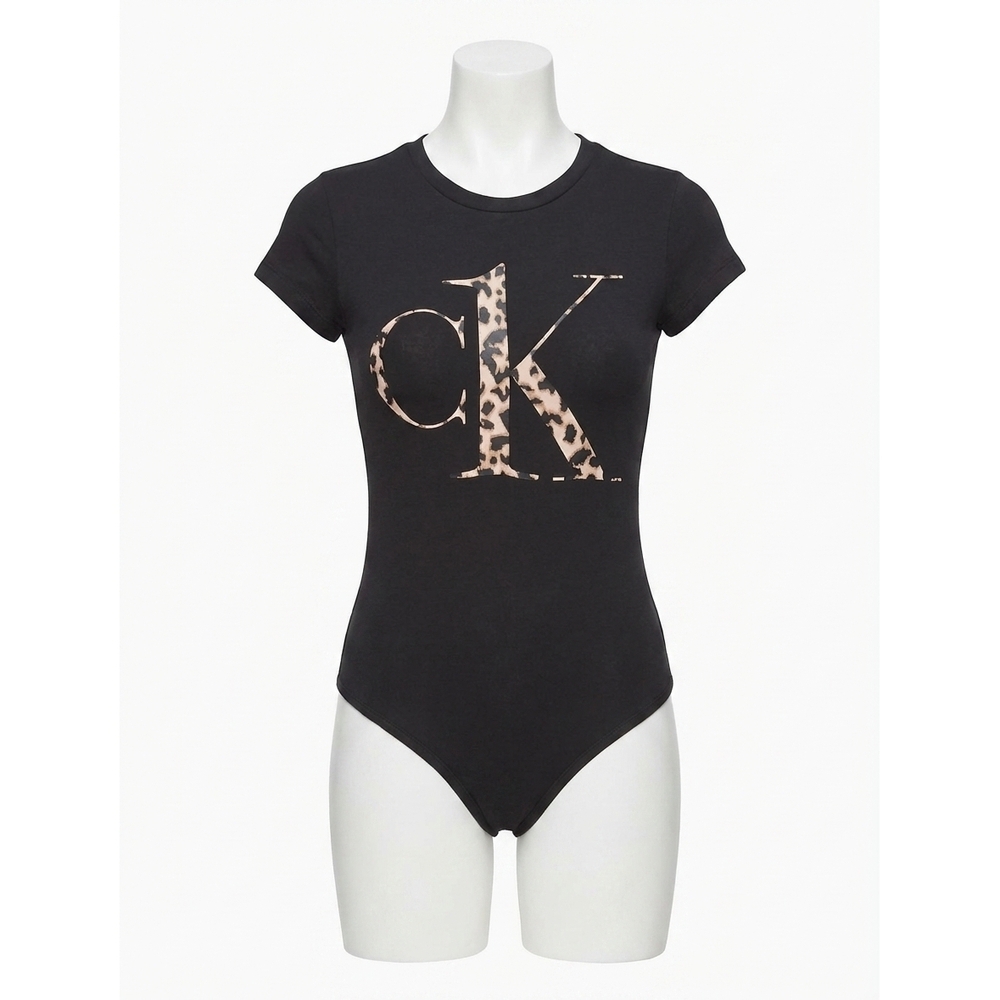 NEW CALVIN KLEIN glisten bodysuit in black